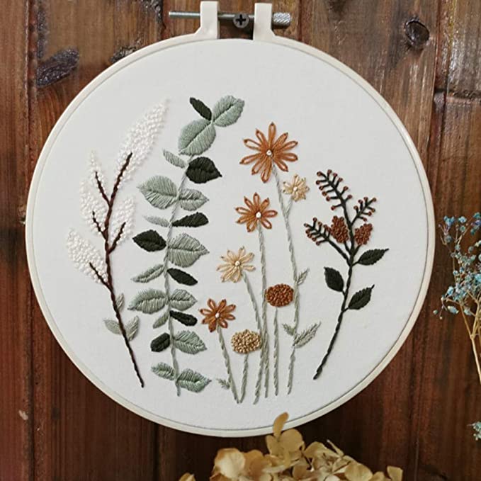 Wildflower Floral Embroidery Kits