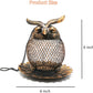 Heavy Duty Copper Metal Mesh Owl Shaped Bird Feeder