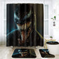 Horror Alien Venom Shower Curtain Set - 4 Pcs