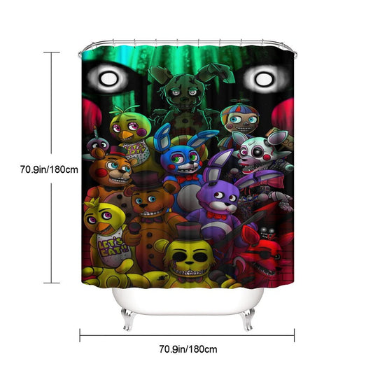 Supernatural Horror Film Fnaf Shower Curtain