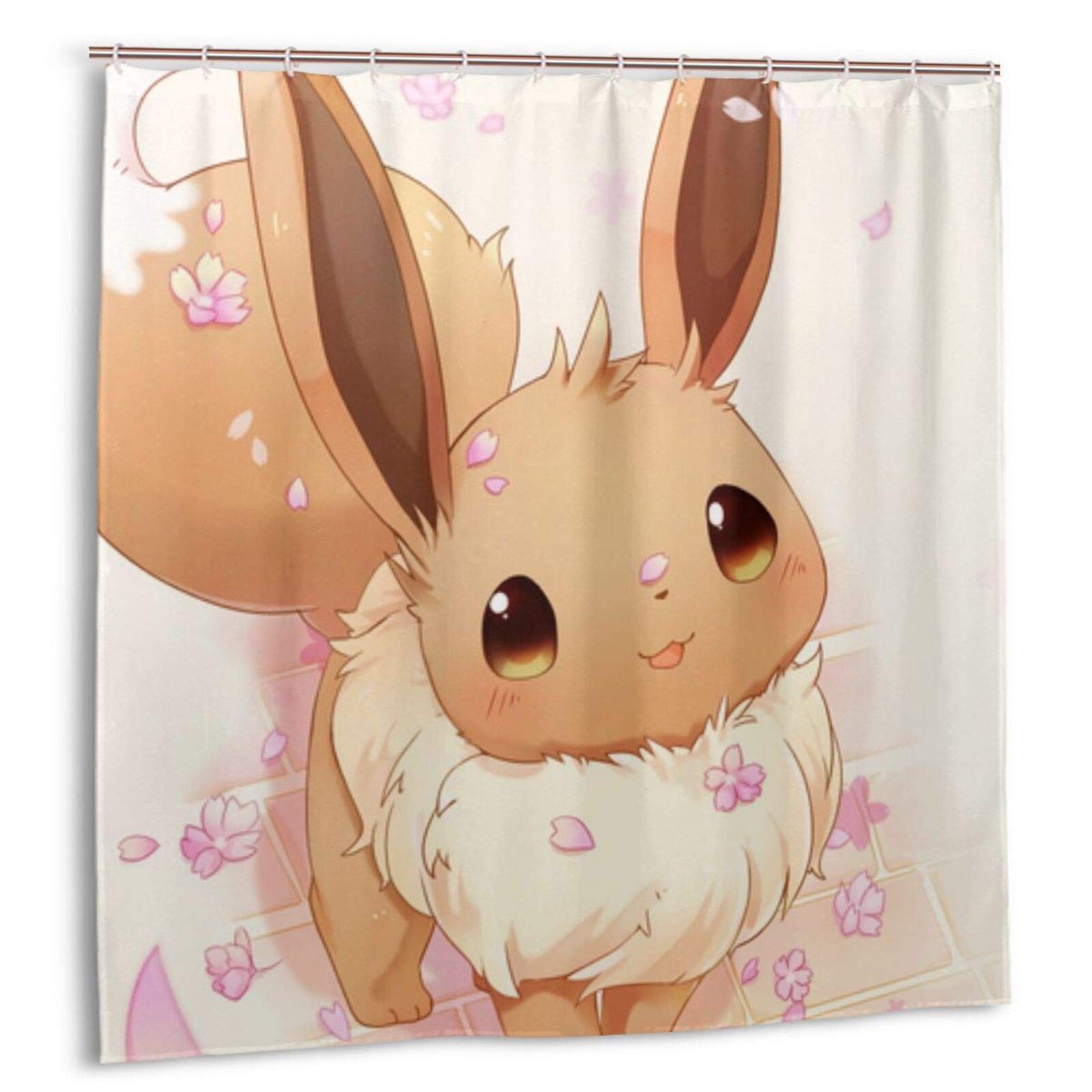 Cartoon Cute Eevee Shower Curtain