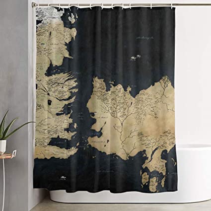 Medieval Map Shower Curtain