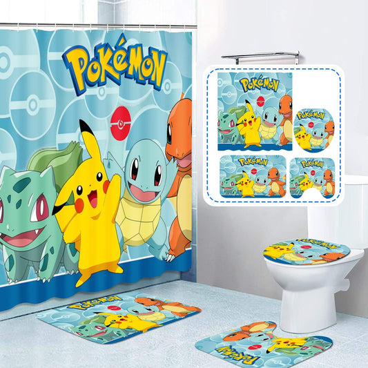 Cartoon Anime Character Shower Curtain