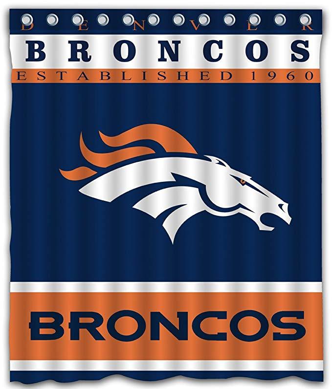 Football Team Flag Broncos Shower Curtain