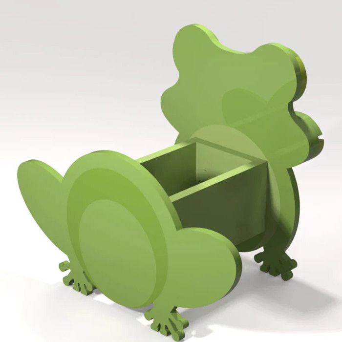 Cartoon Green Frog Planter Flower Pot