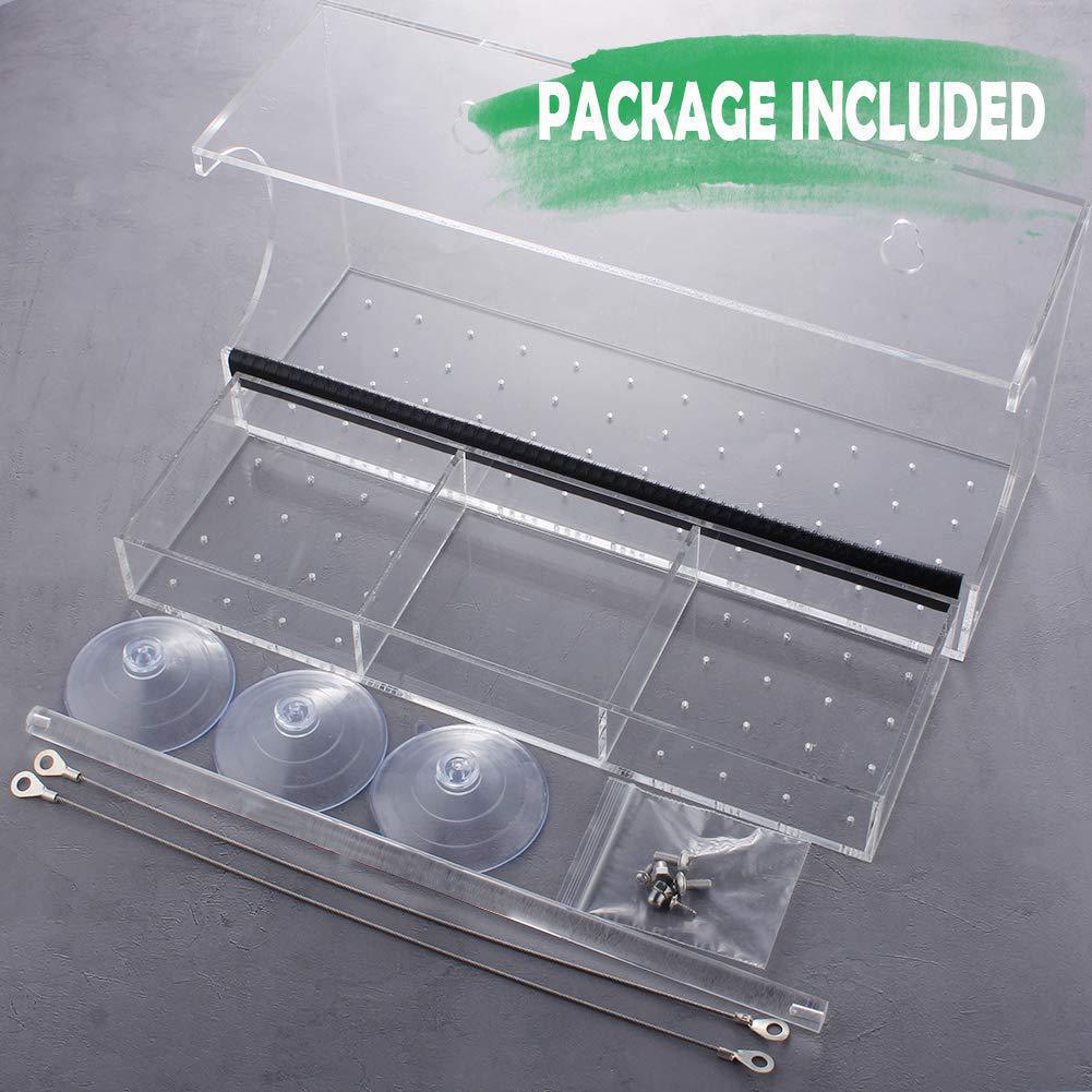 Clear Viewing Acrylic Suction Cups Swing Seat Window Bird Feeder
