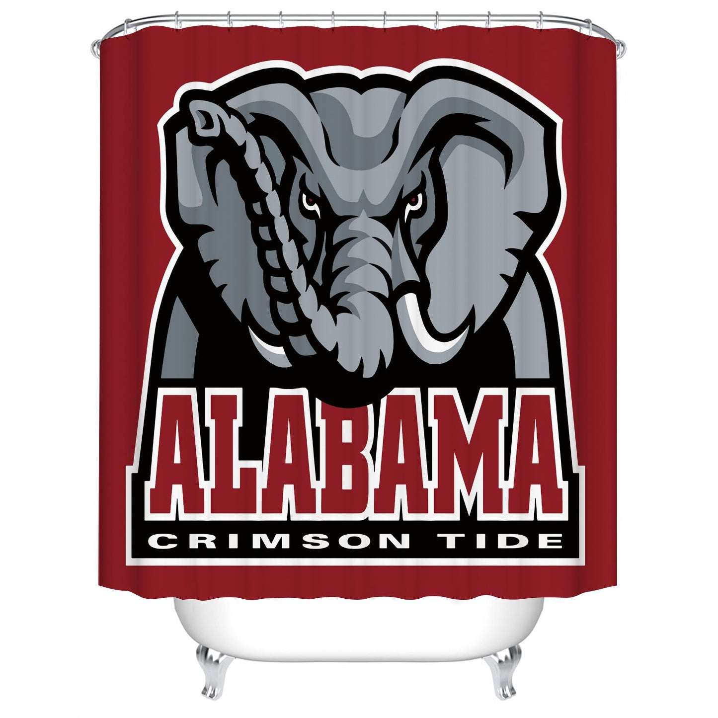 Elephant Alabama Crimson Tide Shower Curtain