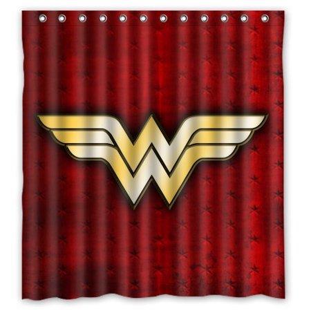 Comic Superhero Anime Wonder Women Shower Curtain