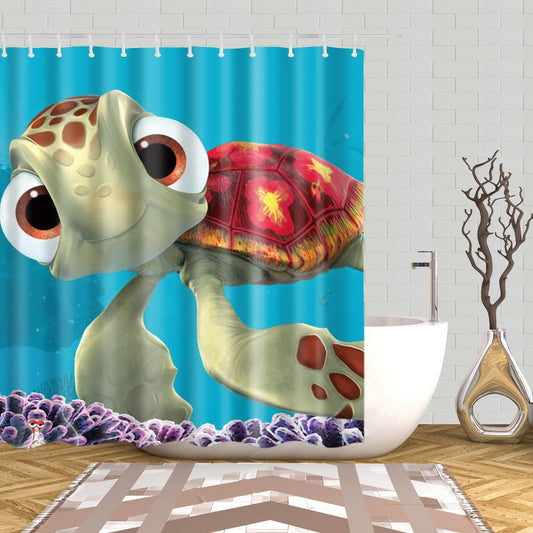 Cartoon Under The Sea Squirt Shower Curtain