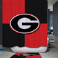 Red Football Team Sport Georgia Bulldogs Shower Curtain