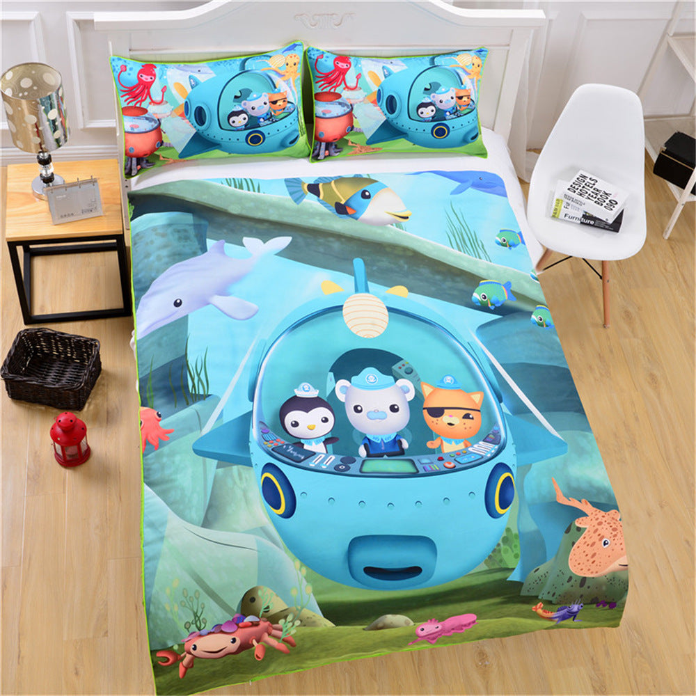 Kids Cartoon Octonauts Duvet Covers Bedding Sets