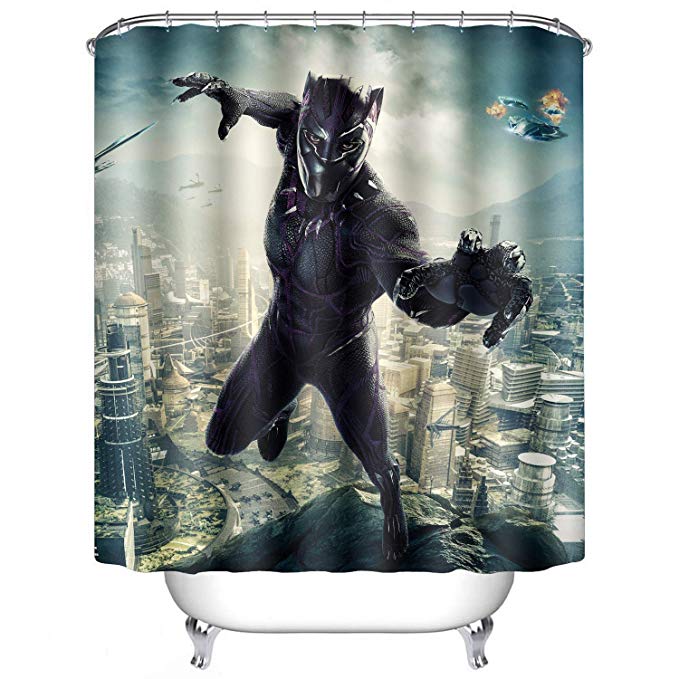 Black Panther Shower Curtain