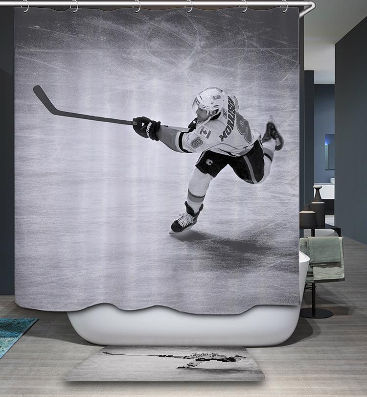 Morrison Ice Sportsman Hockey Shower Curtain