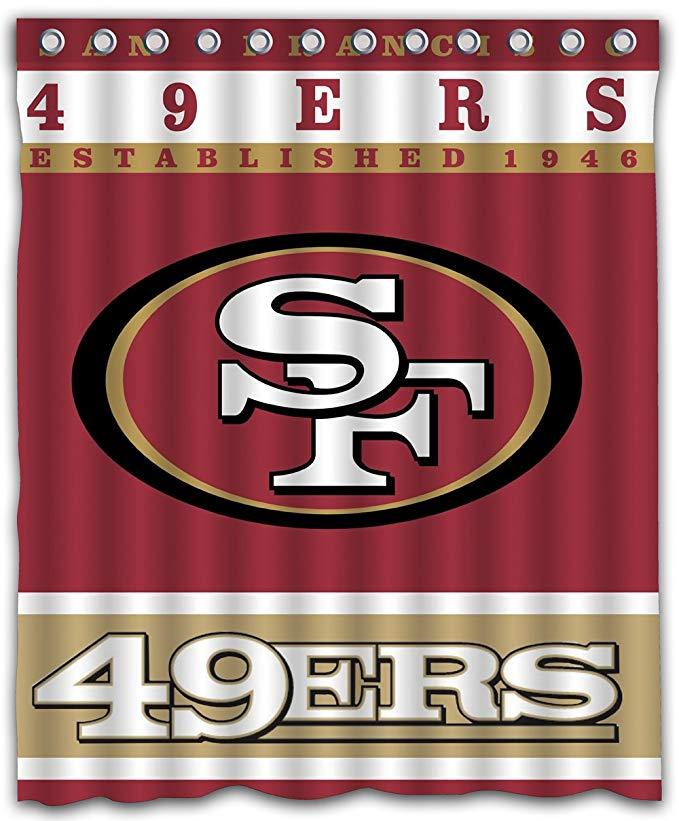 Football Team Flag 49ERS Shower Curtain