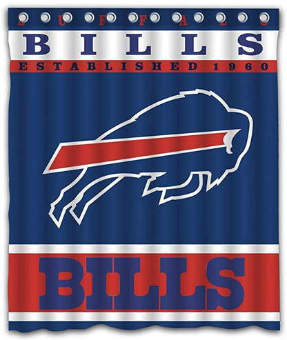 Football Team Flag BILLS Shower Curtain