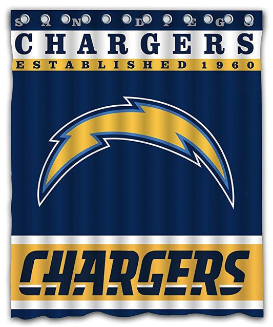 Football Team Flag Chargers Shower Curtain