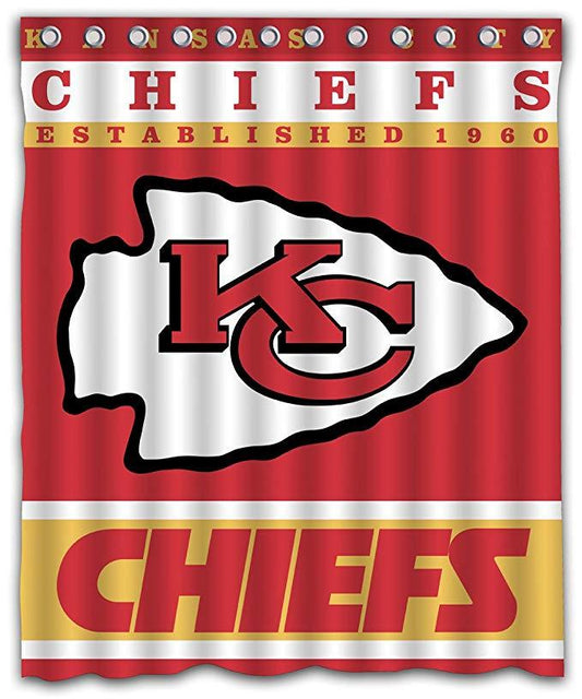 Football Team Flag Chiefs Shower Curtain