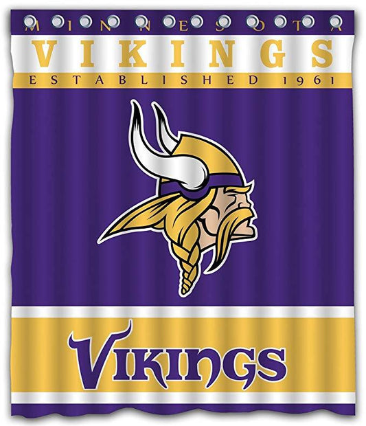 Football Team Flag Vikings Shower Curtain