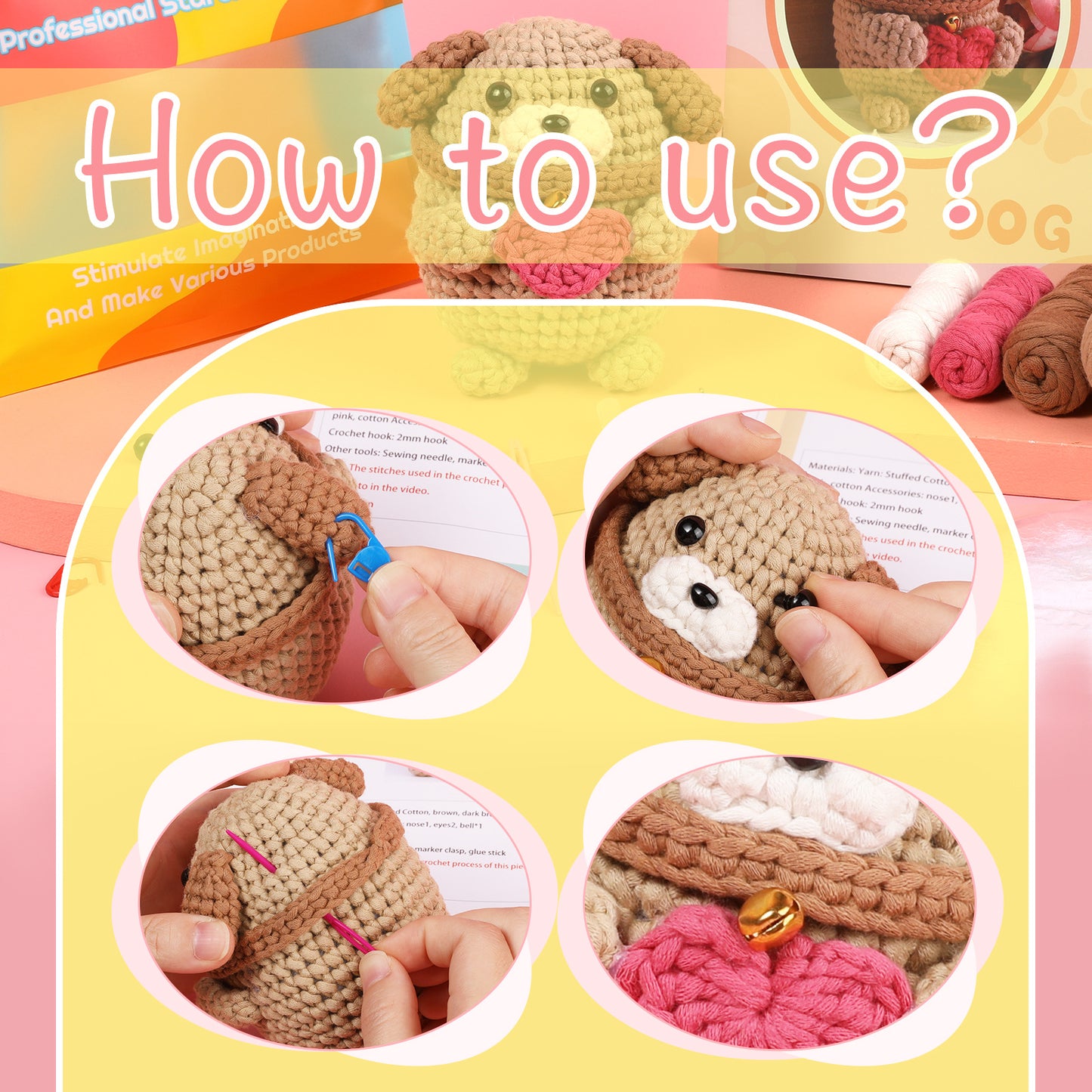 Heart of Dog Puppy Crochet Kit for Beginners