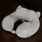 Grey Cartoon Cat Ear Neck Pillow