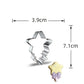 9 Pieces Girly Unicorn Cookie Cutters Fantasy Animal Kids Biscuit Fondant Set Baking Mold