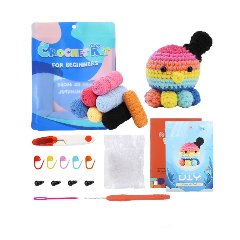 Cute Octopus Crochet Kit for Beginners