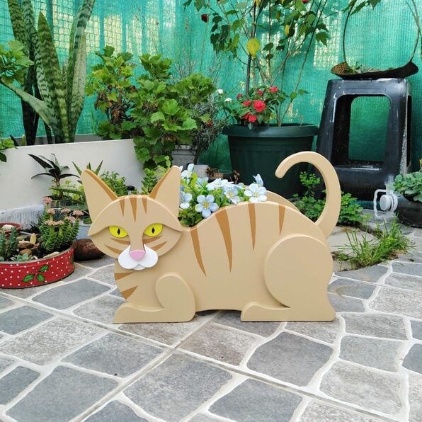 Cat Planters Box Flower Pot