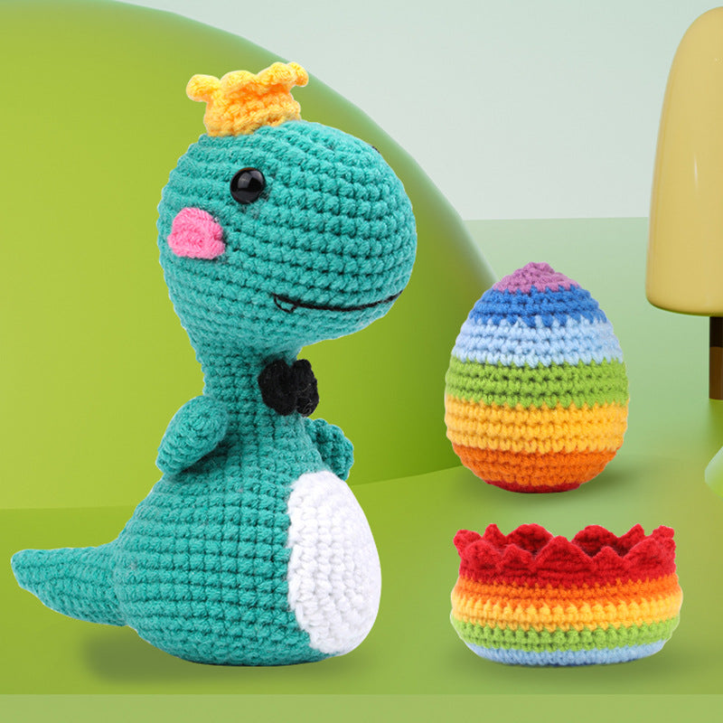 Dinosaur with Eggs Crochet Kit for Beginners