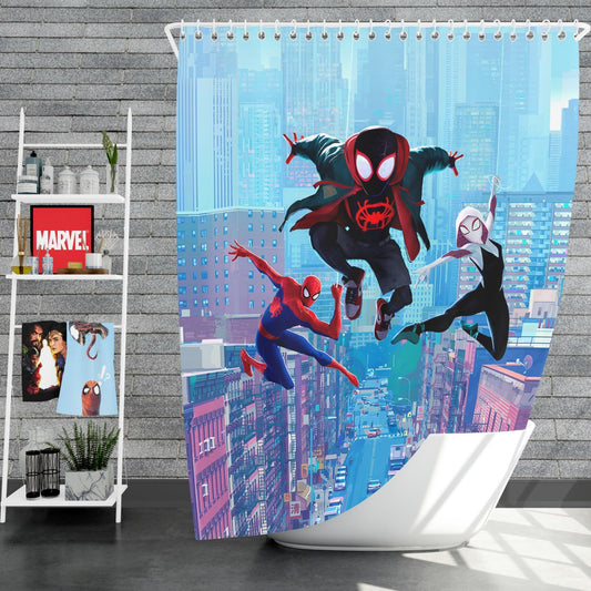 Multiverse Anime Spider Man Shower Curtain
