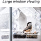 Eichhörnchensicherer Vogelfutterspender aus Acryl mit Saugnapf für Fenster
