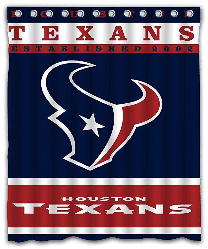 Football Team Flag Houston Texans Shower Curtain
