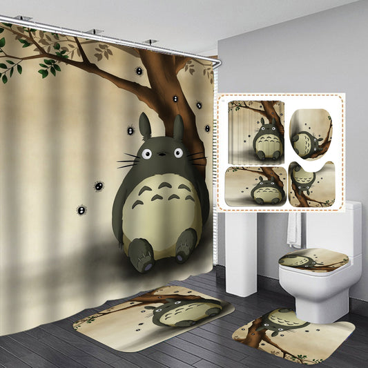 My Neighbor Anime Cartoon Shower Curtain