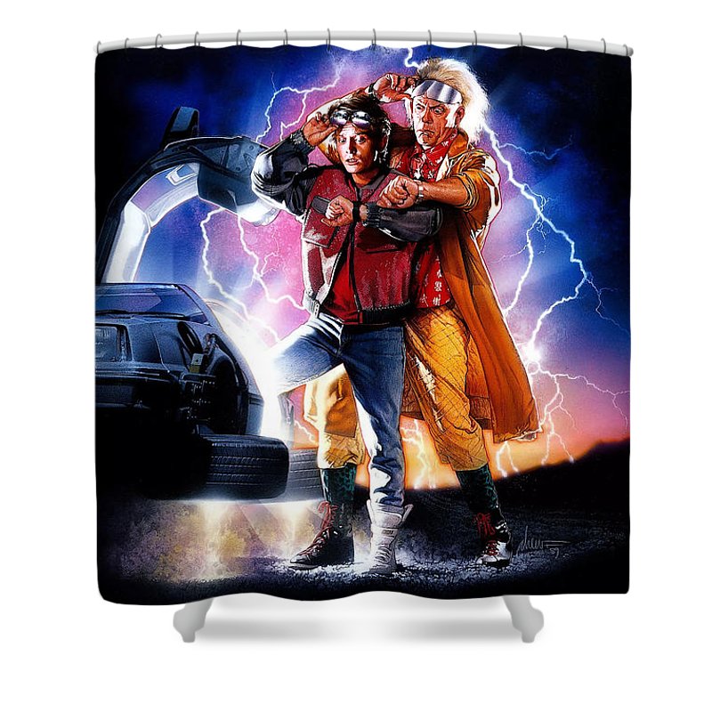 Science Fiction Film Comdy Shower Curtain