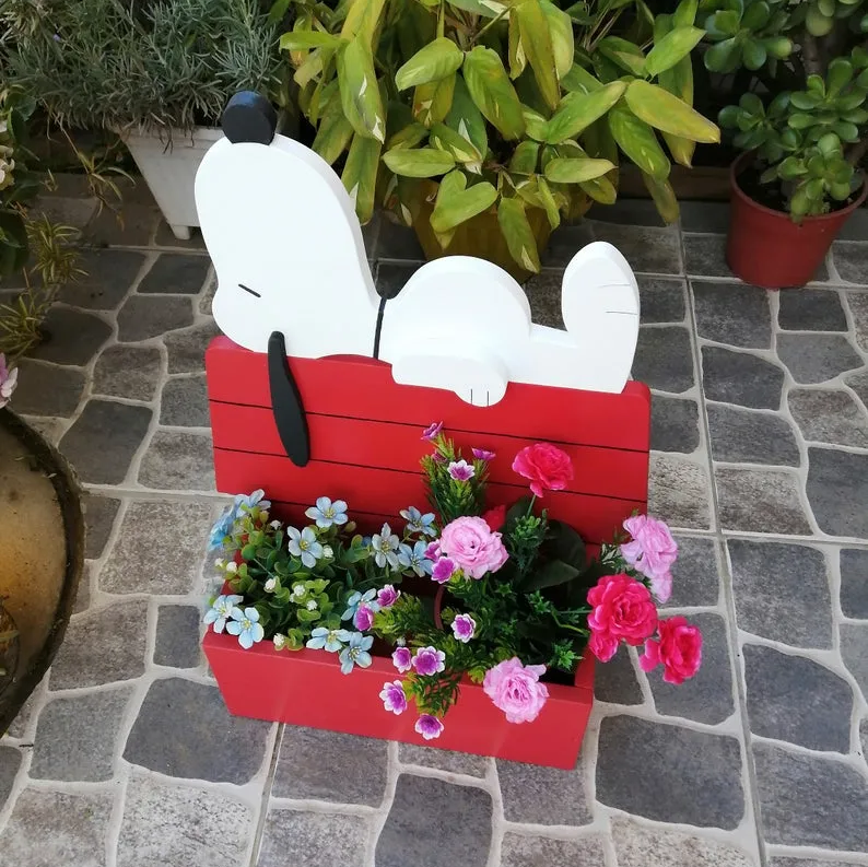 Cartoon Red Roof Planter Flower Pot