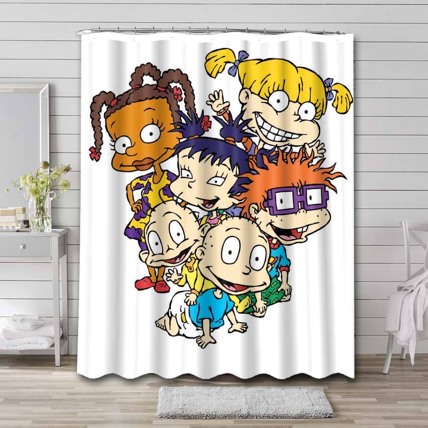 Cartoon Characters Movie Rugrats Shower Curtain