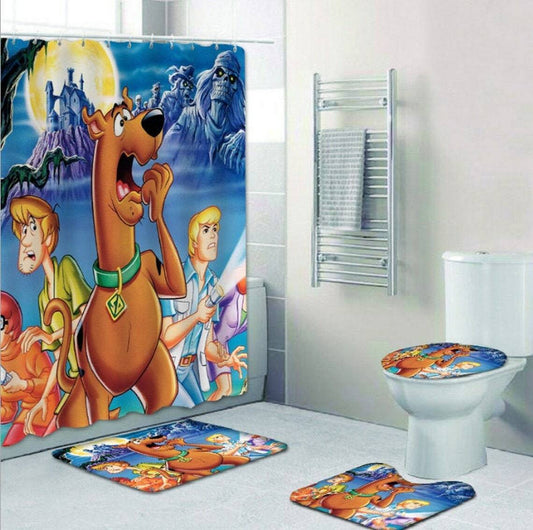 Scooby Anime Dog Shower Curtain