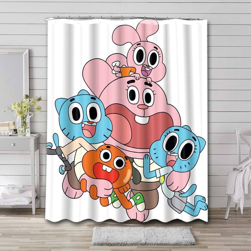 Cartoon Gumball Shower Curtain